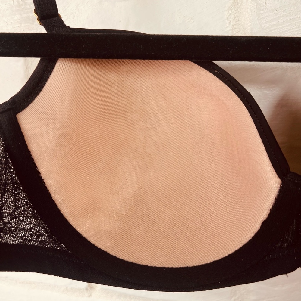 NWT Soma Lightest Lift Lined Demi Underwire Lace Bra 34 C Black #0668 - Picture 5 of 13